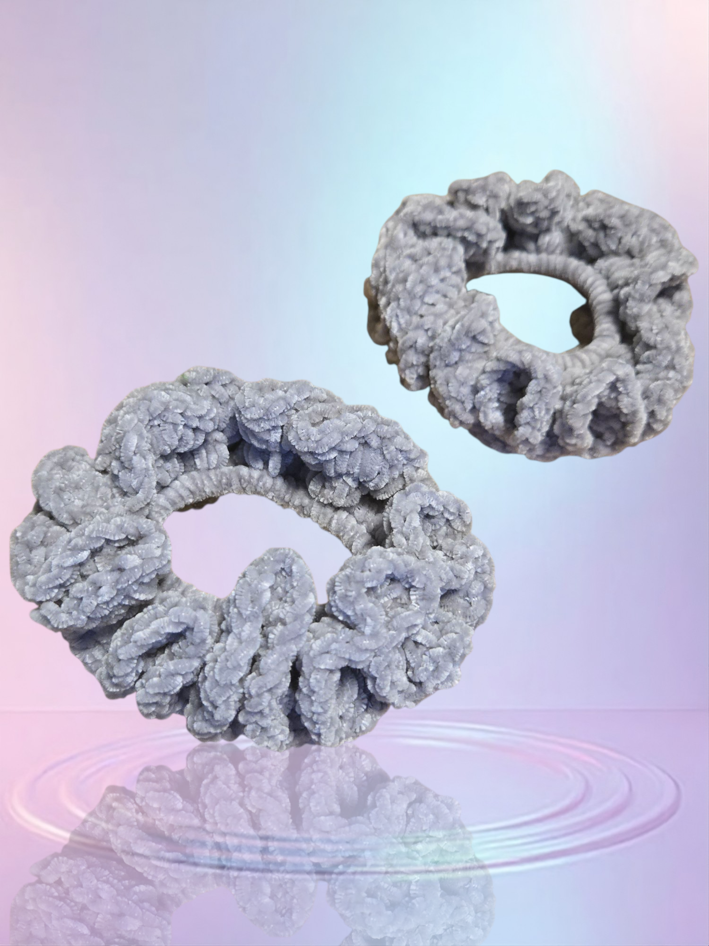 Silver Cloud Scrunchie