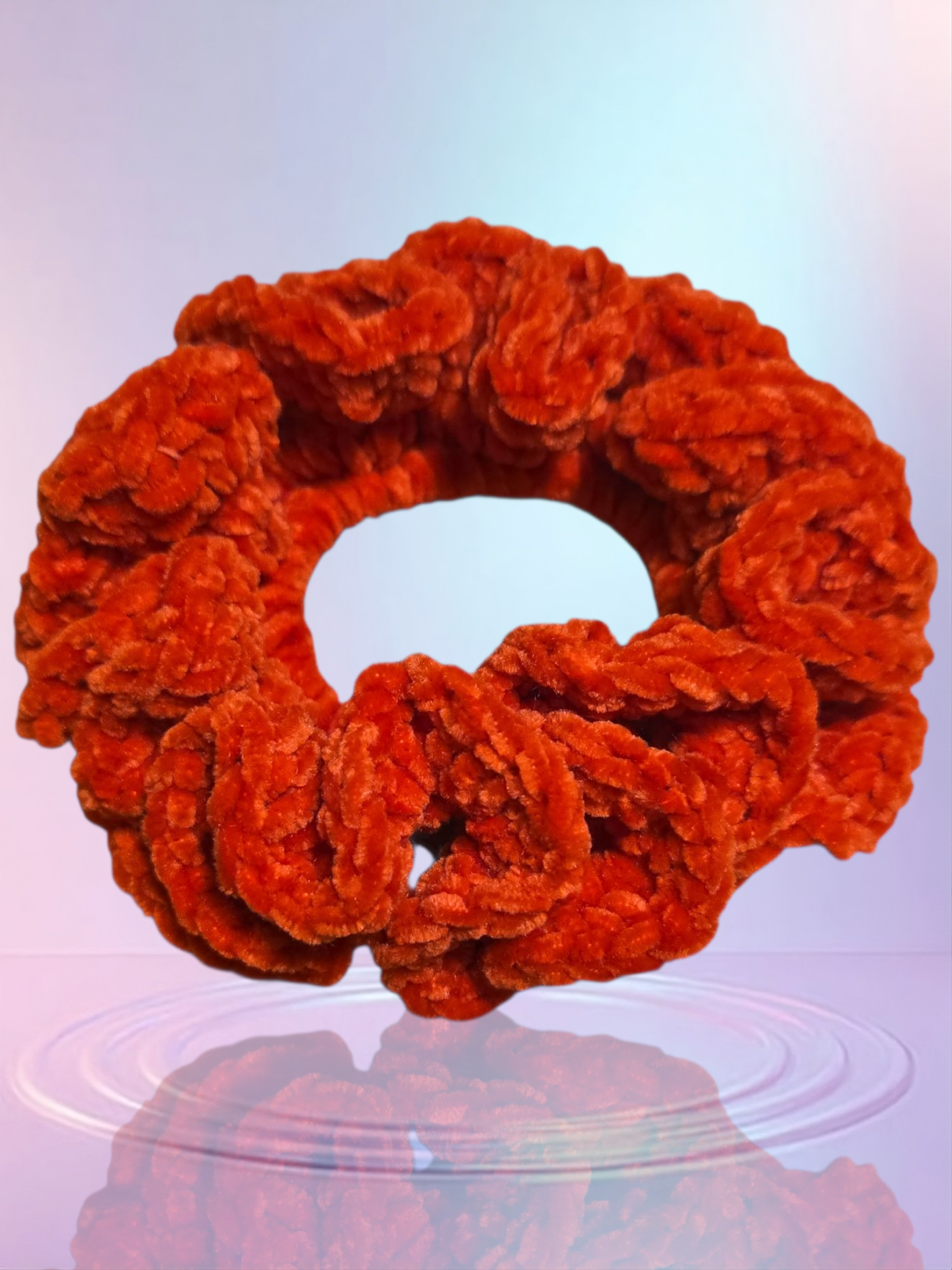 Ruby Velvet Scrunchie